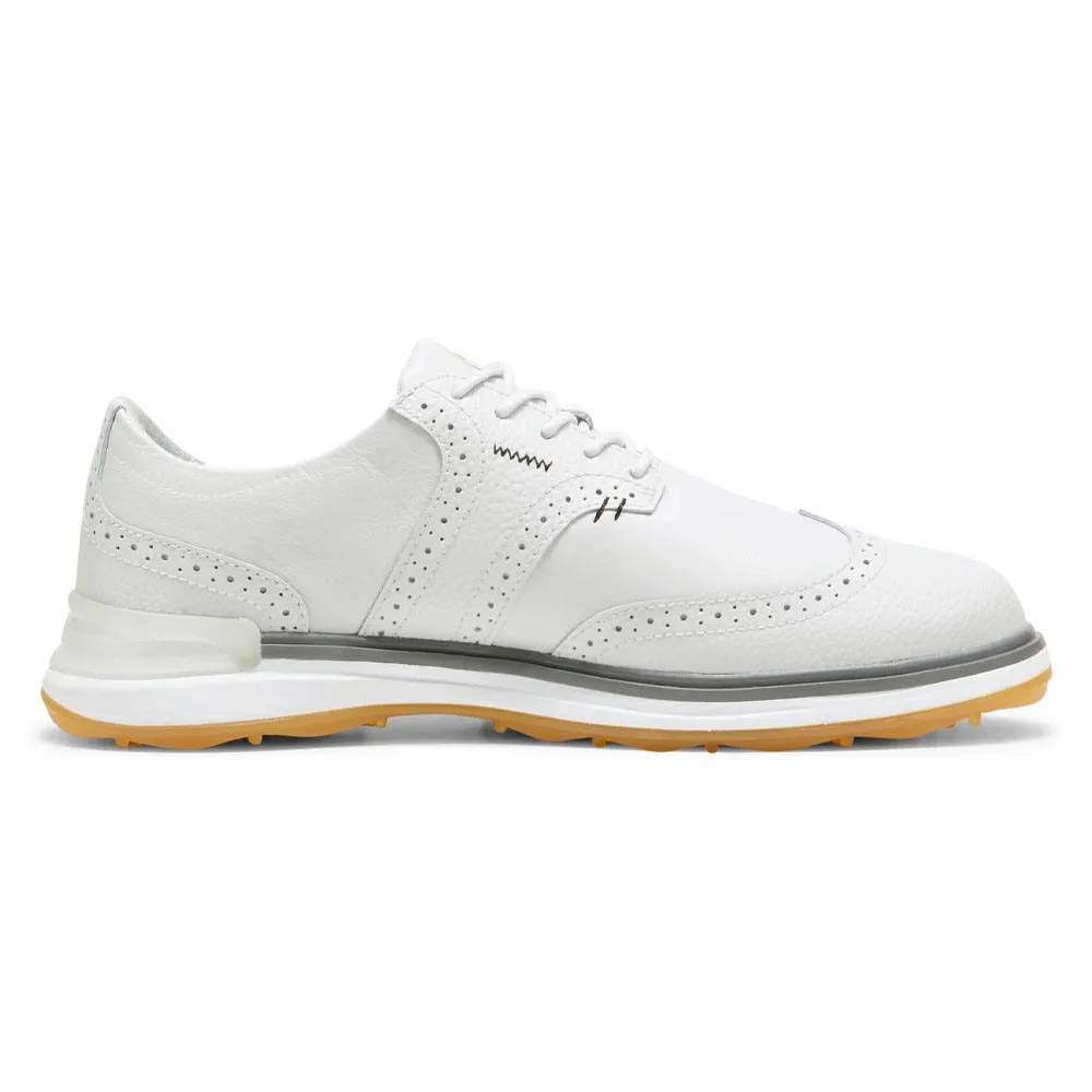 Padded Insole Shoes Casual Slip-On Sneakers PUMA Avant Wingtip Spikeless Golf Shoes Feather Gray/Slate Gray - 24 Men Mesh Trail Shoes