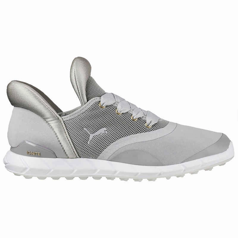 Casual Kicks Puma Ignite Spikeless Golf Shoes White/Grey Size 10 MSP$100 Ultra Soft Slippers Platform Sneakers, Seamless Fit Shoes, Clean Silhouette Shoes