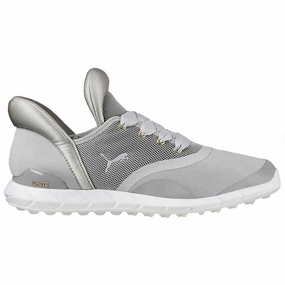 Casual Kicks Puma Ignite Spikeless Golf Shoes White/Grey Size 10 MSP$100 Ultra Soft Slippers Platform Sneakers, Seamless Fit Shoes, Clean Silhouette Shoes
