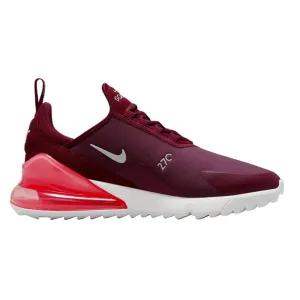 City Walk Shoes Nike Air Max 270 G Spikeless Golf Shoes Dark Beetroot/Sail/Pink Salt - SP23 Unisex Athletic Performance Shoes Ergonomic Shoes, Impact Absorbing Shoes