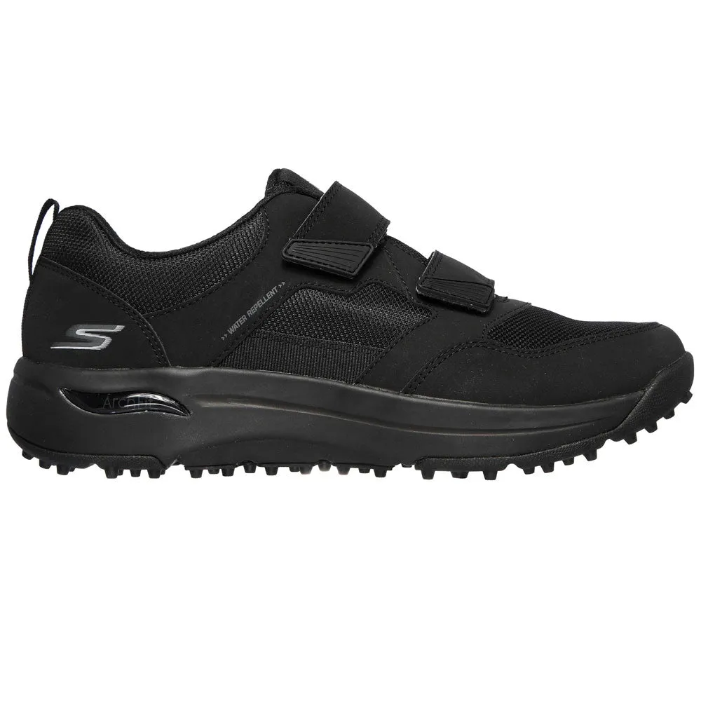 Classic Design Sneakers City Walk Shoes Skechers Go Golf Arch Fit - Front Nine Spikeless Golf Shoes Black/Gray - SP21 Men Breathable Knit Trainers