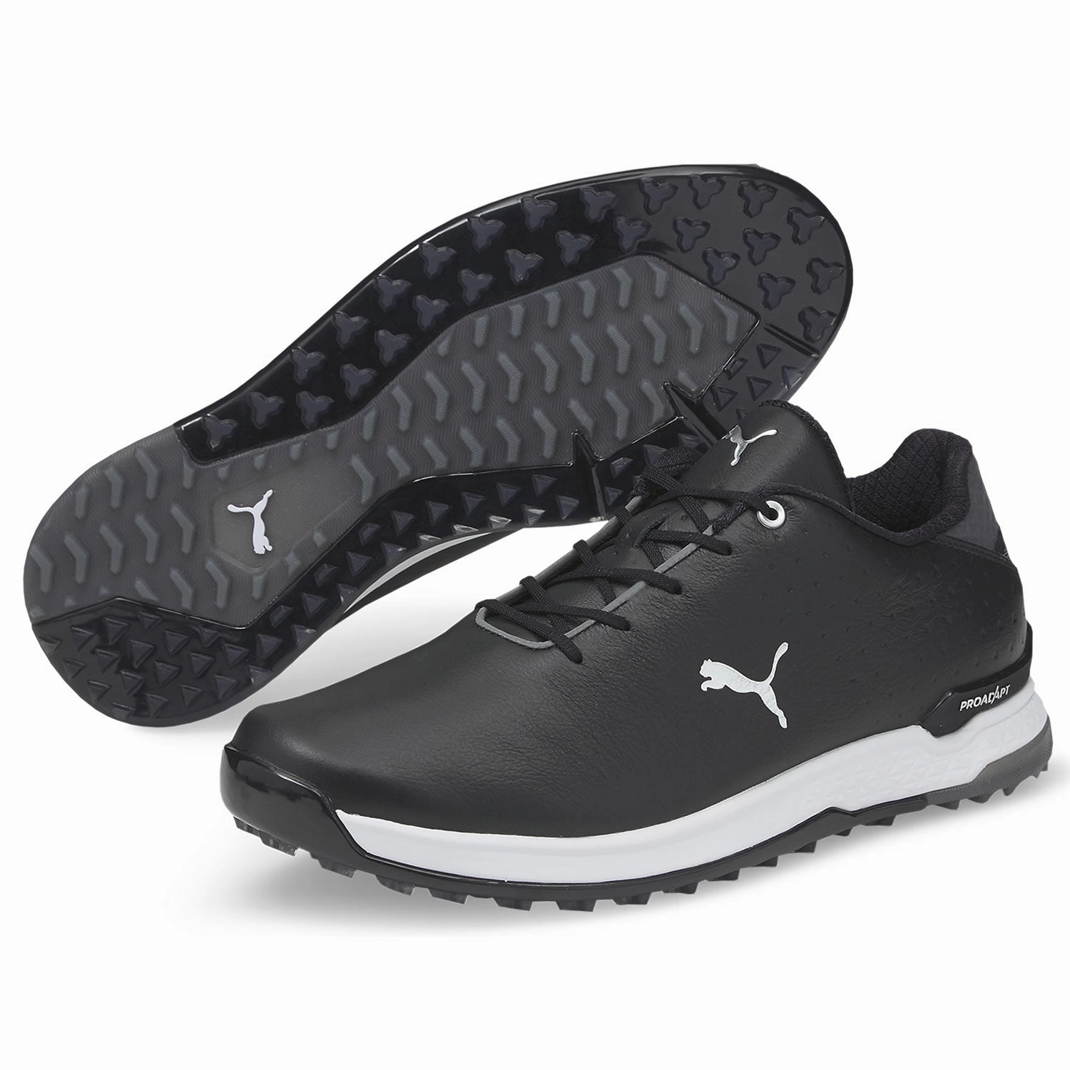 Neutral Tone Shoes, Foam Midsole Shoes, Comfortable Shoes Puma ProAdapt Alphacat Leather Golf Shoes 376044