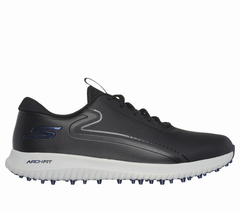 Padded Collar Shoes City Walk Shoes Skechers Performance Go Golf Max 3 Shoes 214080 Black Grey Medium Wide Toe Shoes