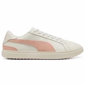 Classic G Peaches Golf Shoes Warm White/Tropical Peach Puma men's athletic clothing