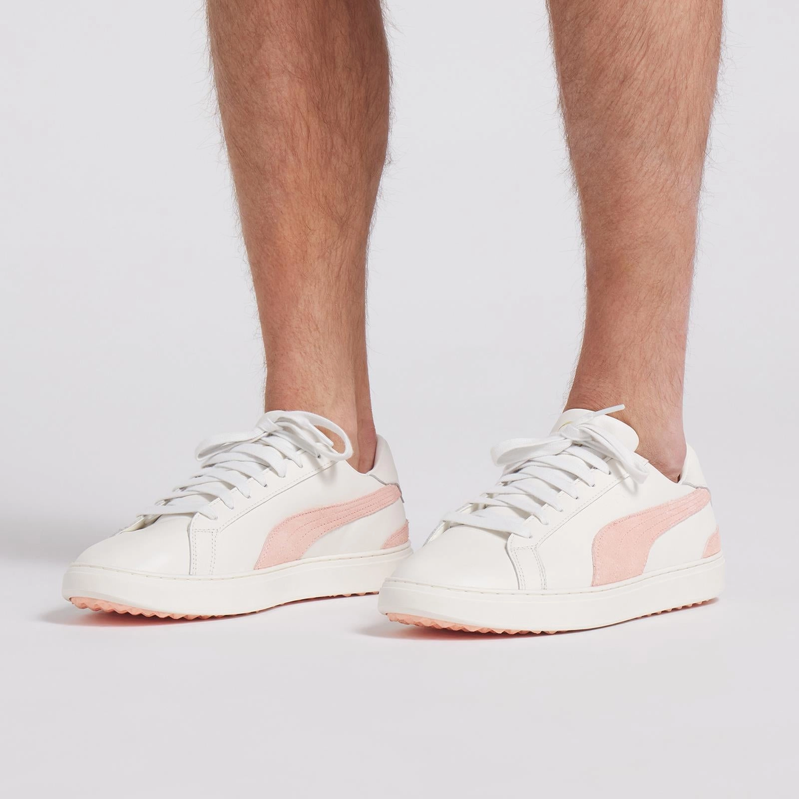 Classic G Peaches Golf Shoes Warm White/Tropical Peach Puma Men's Sportswear