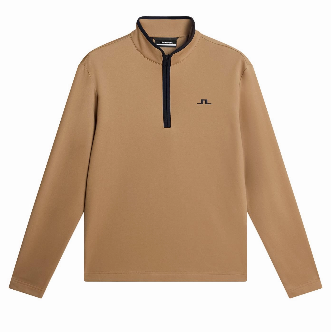 Clide Quarter Zip Mid Layer Tigers Eye J.Lindeberg Golfwear for Men