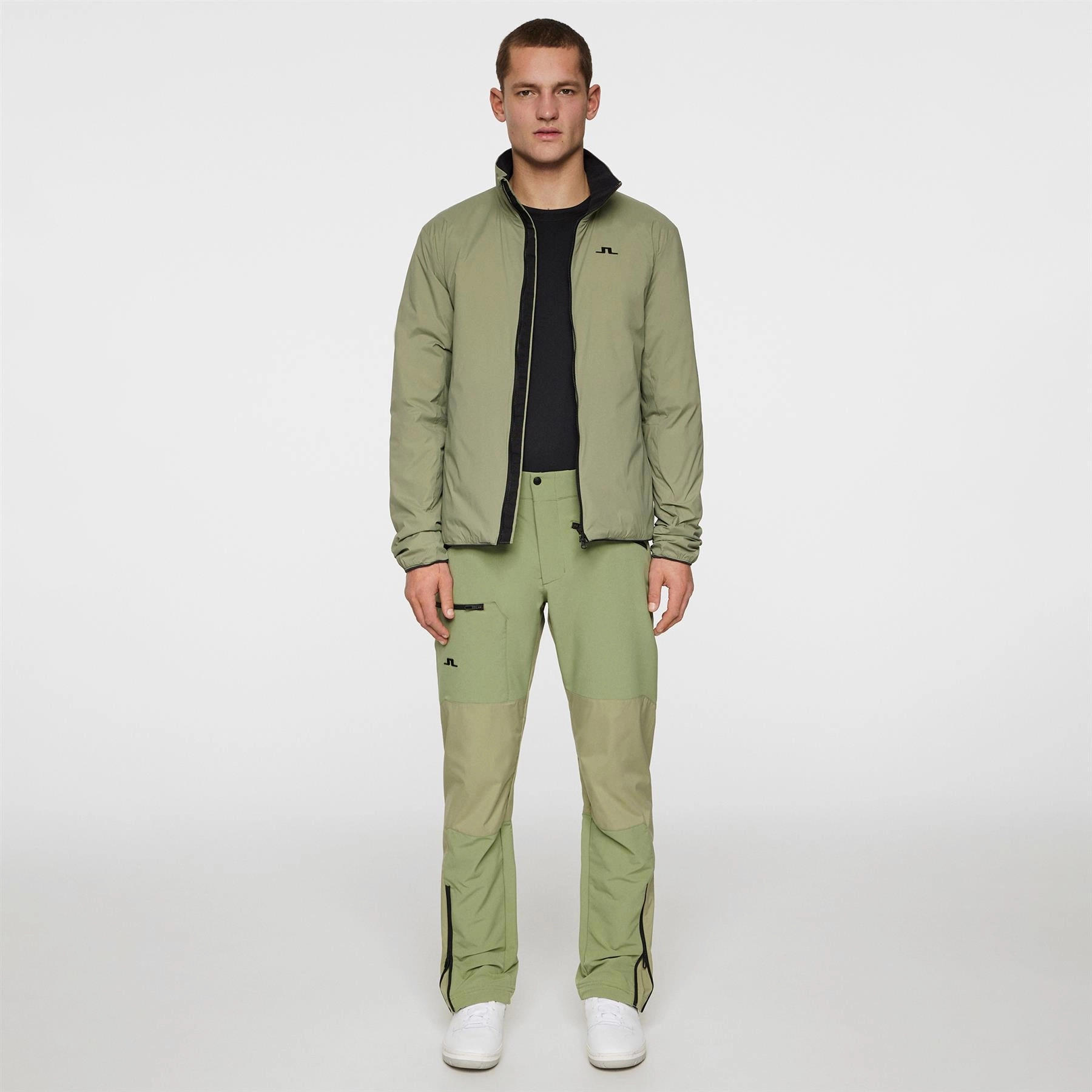 Clinton Padded Lightweight Jacket Oil Green J.Lindeberg Golfwear for Men