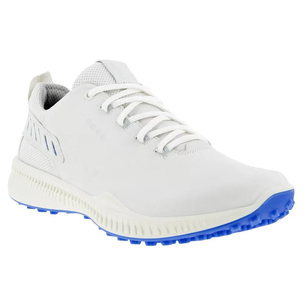 ECCO S-Line Hybrid Spikeless Golf Shoes White/Blue - 20 Men Urban Casual Shoes, Minimalist Street Shoes, Comfortable Soles