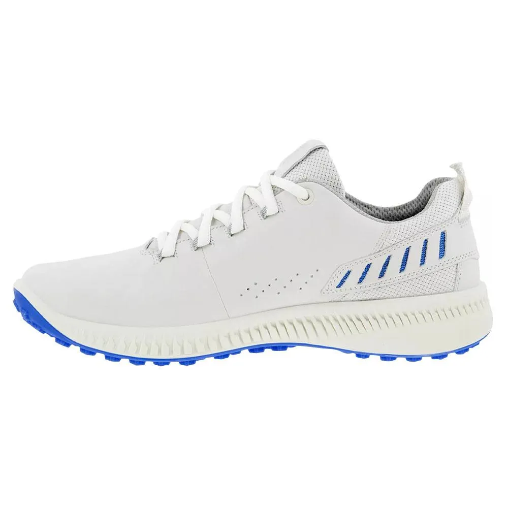 ECCO S-Line Hybrid Spikeless Golf Shoes White/Blue - 20 Men Easy On Shoes, Street Style Sneakers