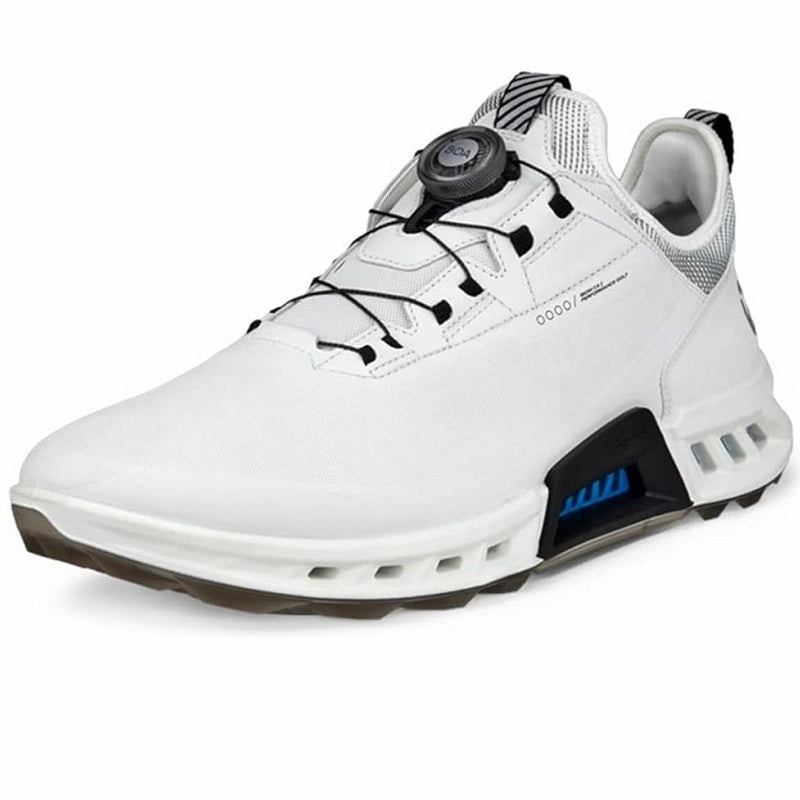 Durable Sneakers Cloud Sole Ecco Men's Biom C4 BOA Golf Shoes Anti-Slip Work Shoes Low Top Shoes