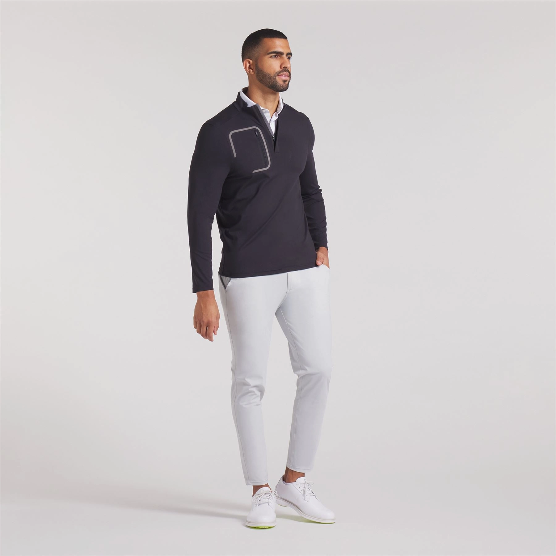 Cloudspun Tech Quarter Zip Puma Black Puma Men's Sportswear