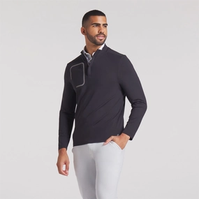 Cloudspun Tech Quarter Zip Puma Black Puma men's athletic clothing