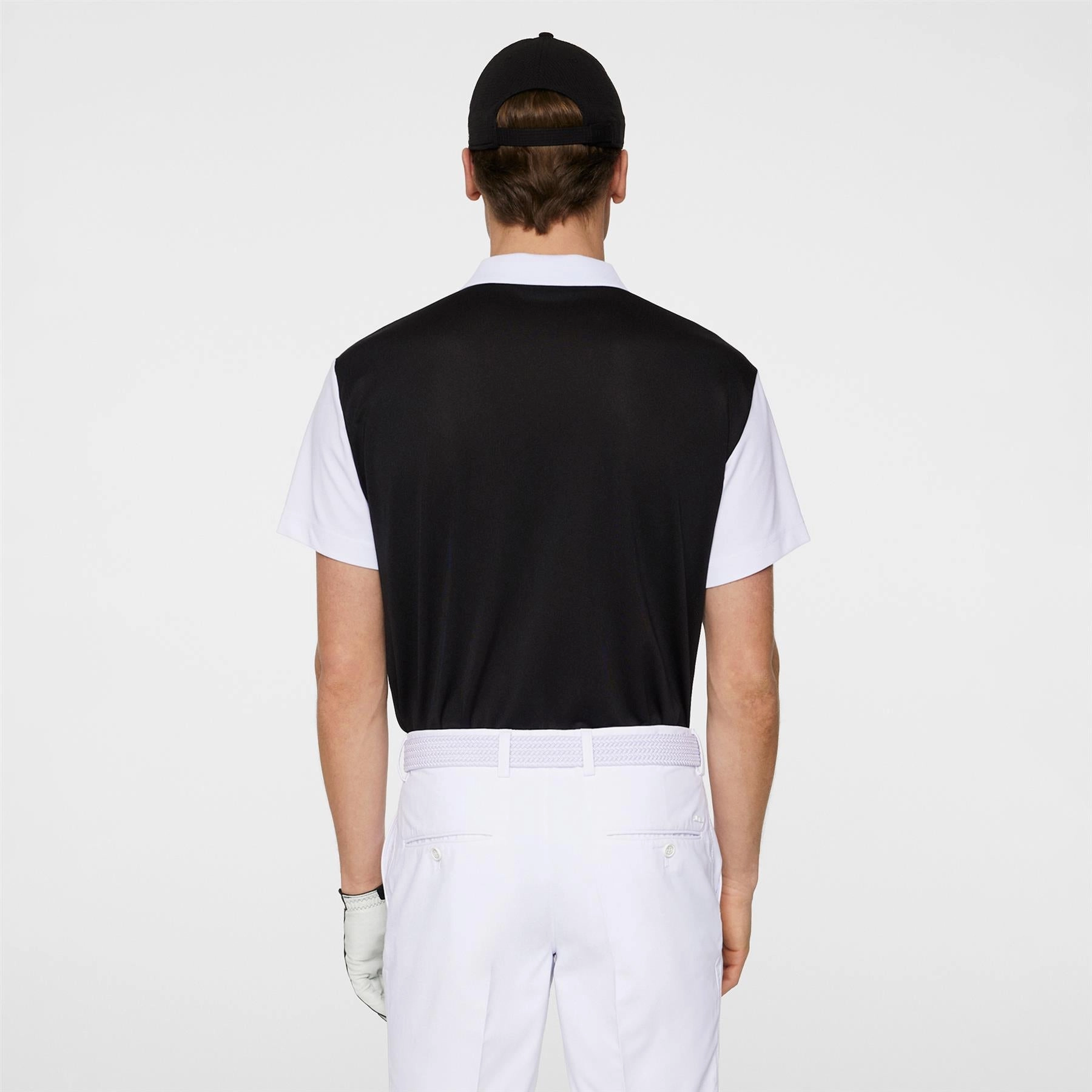 Club House Loose Fit Polo Black J.Lindeberg Golfwear for Men