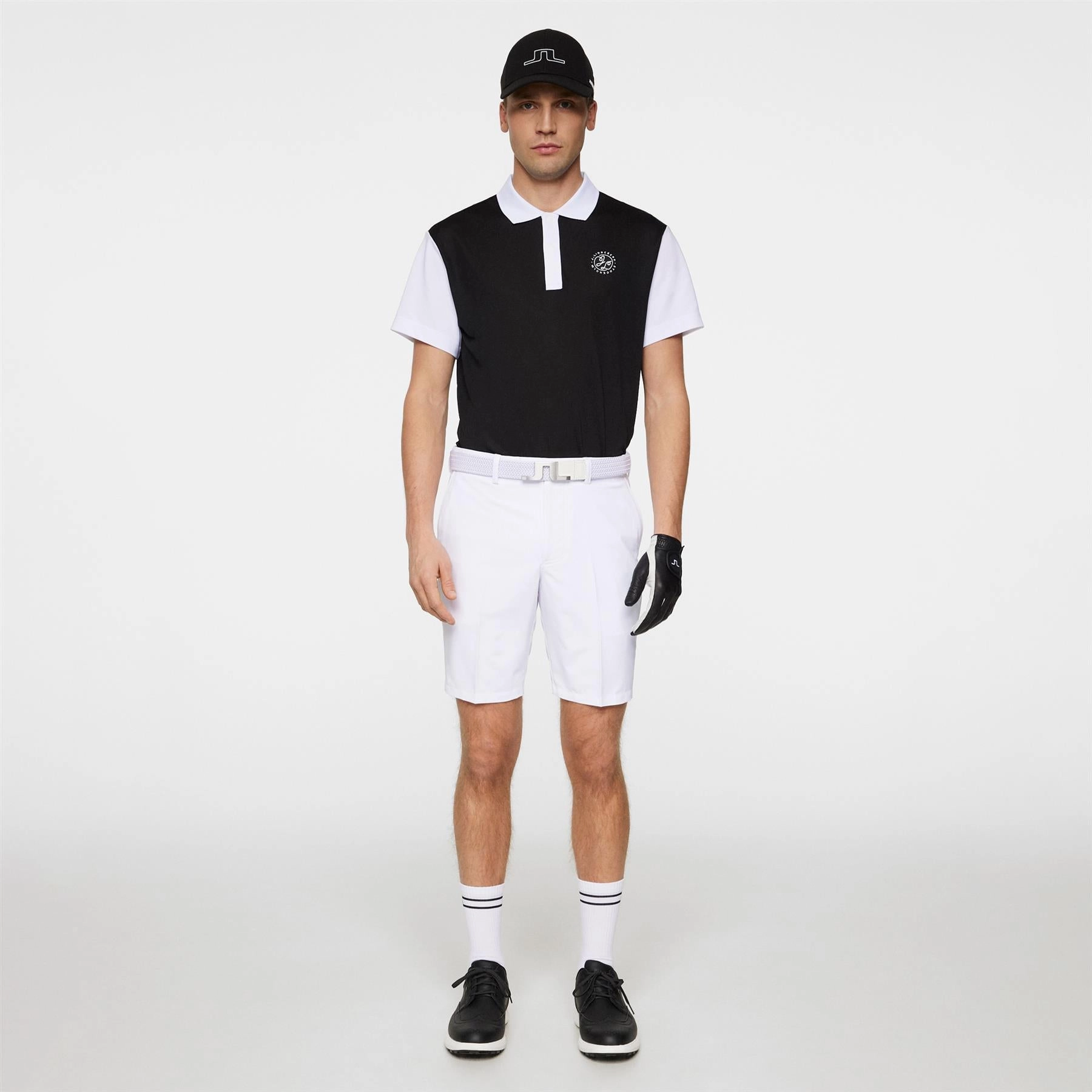 Club House Loose Fit Polo Black J.Lindeberg Golfwear for Men