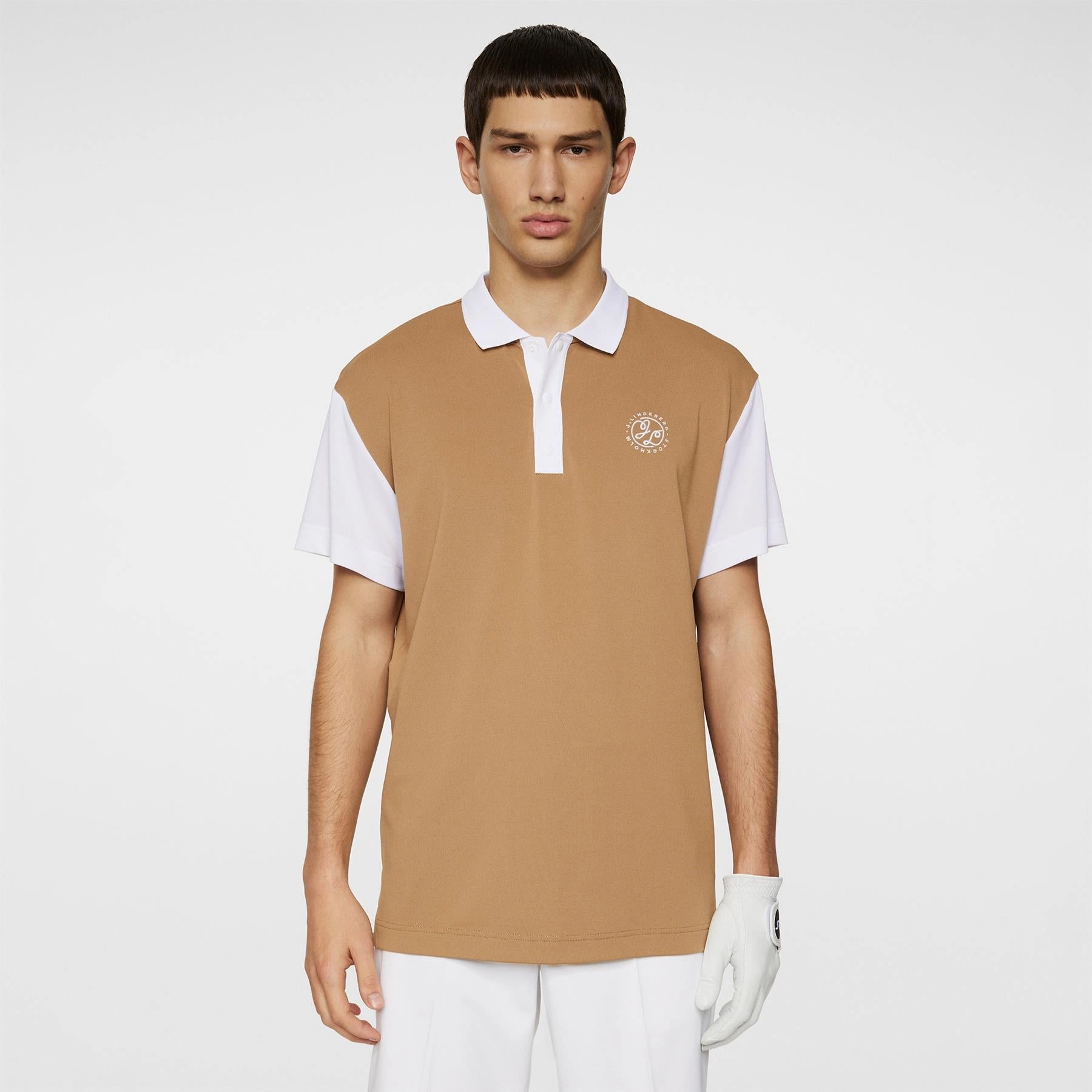 Club House Loose Fit Polo Tigers Eye Premium J.Lindeberg menswear