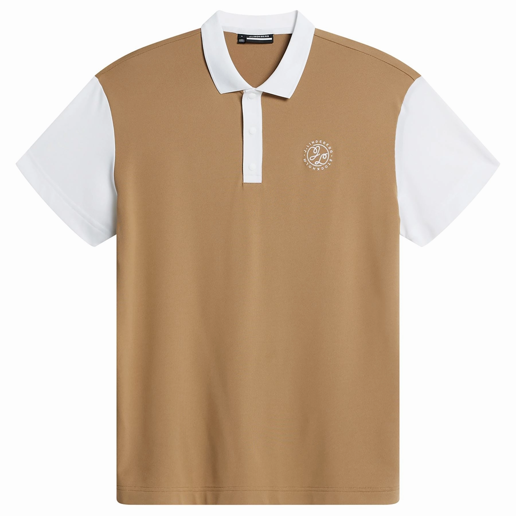 Club House Loose Fit Polo Tigers Eye J.Lindeberg Golfwear for Men