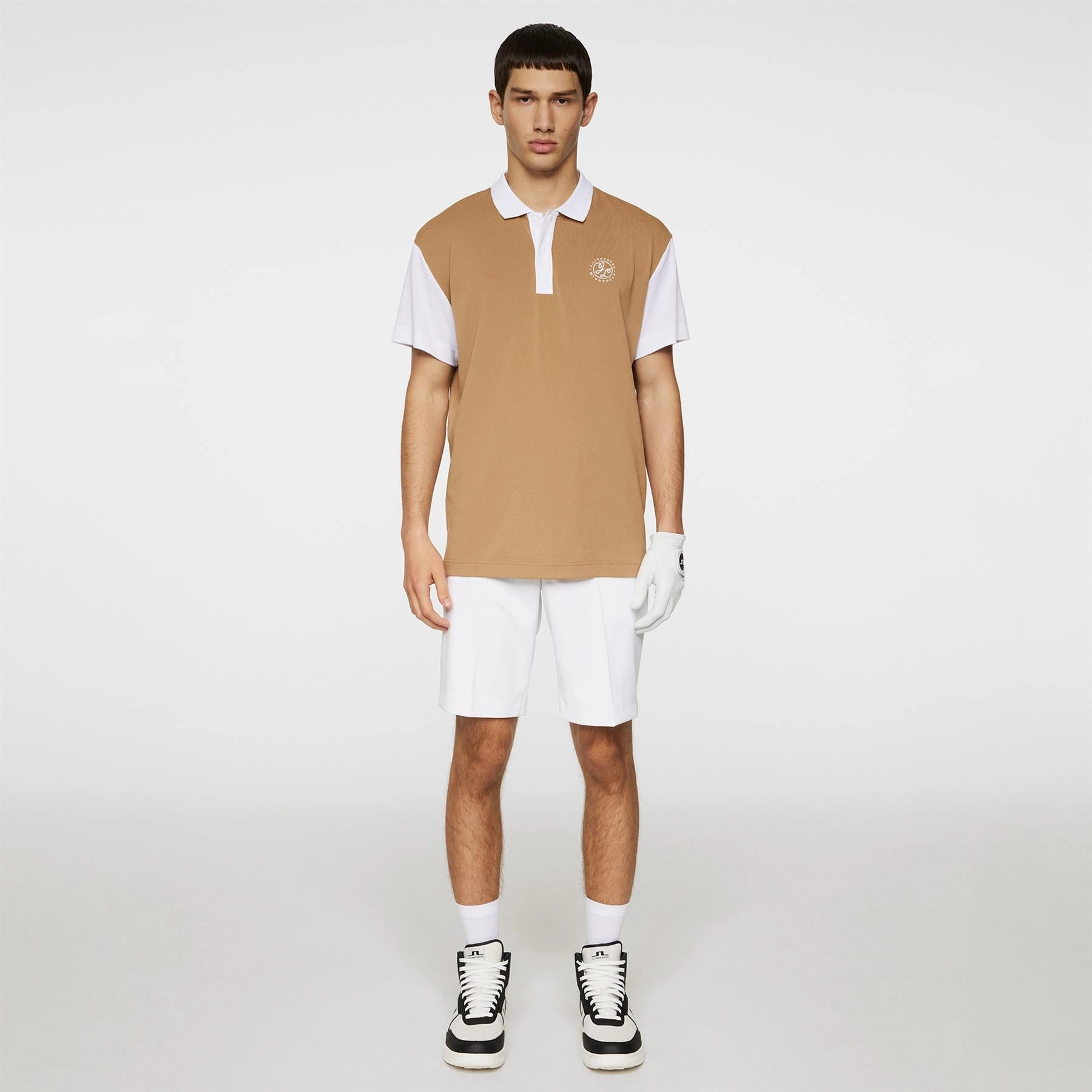 Club House Loose Fit Polo Tigers Eye J.Lindeberg Golfwear for Men
