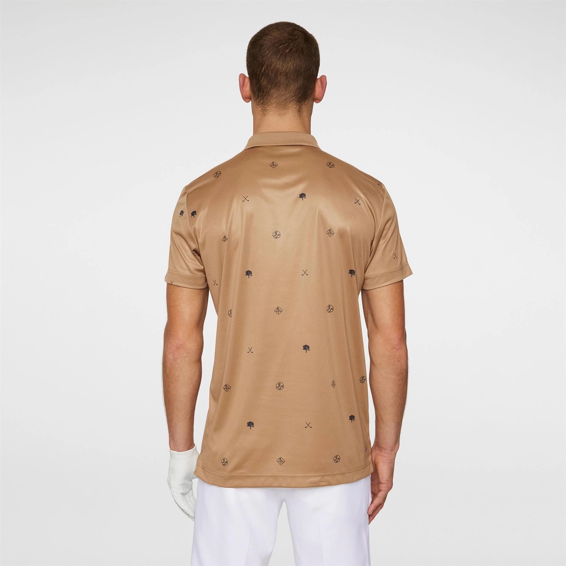 Club House Motif Polo Golf Micro Tigers Eye J.Lindeberg Golfwear for Men
