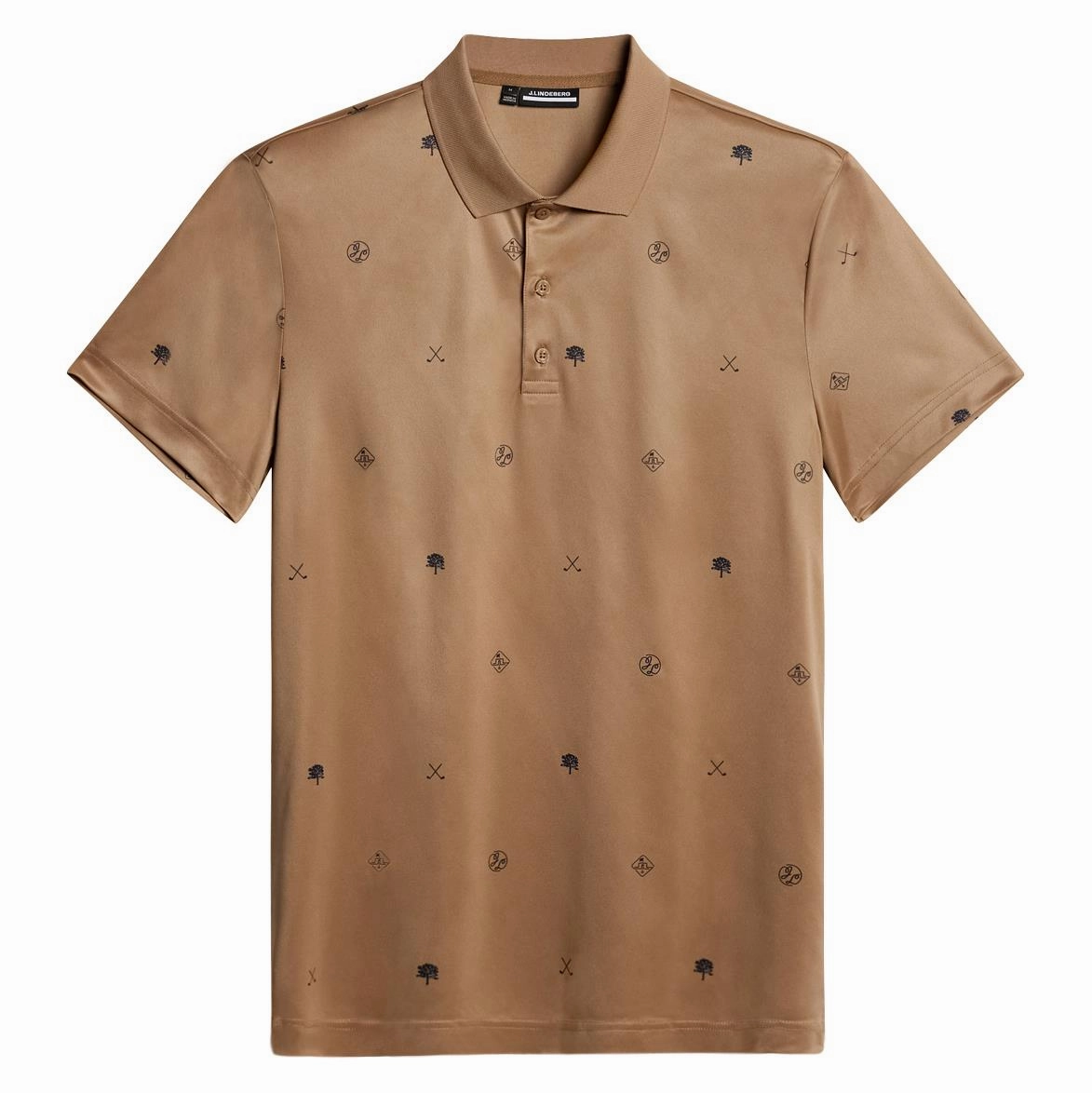 Club House Motif Polo Golf Micro Tigers Eye J.Lindeberg Golfwear for Men