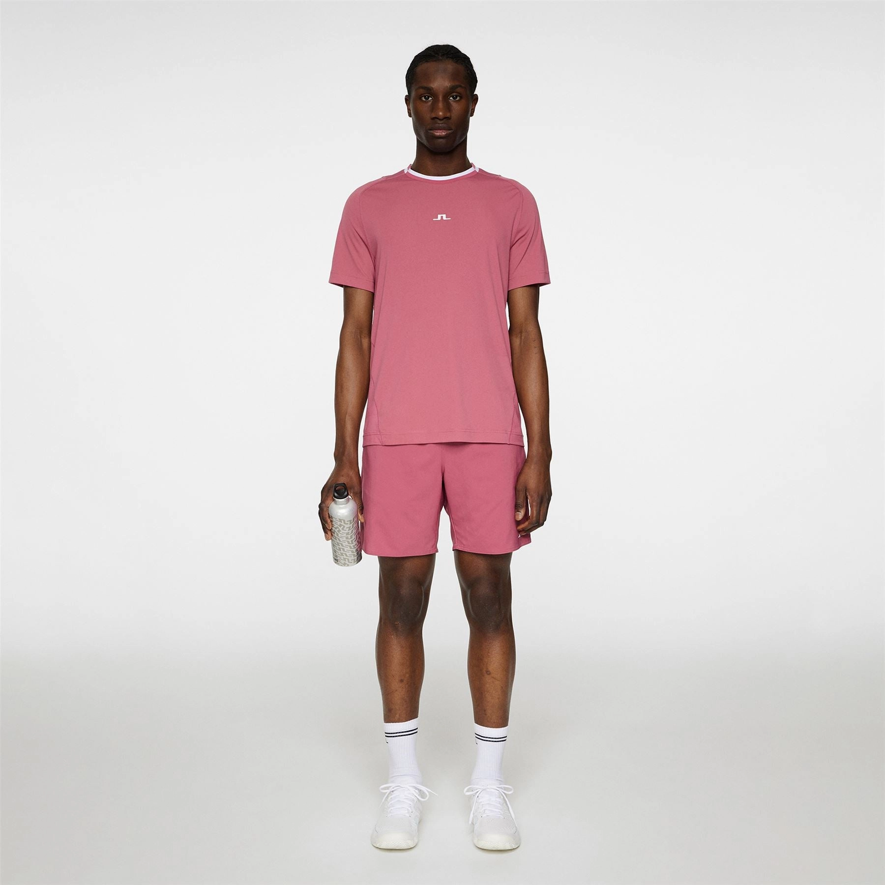 Colten Tech T-Shirt Rose Wine J.Lindeberg Golfwear for Men