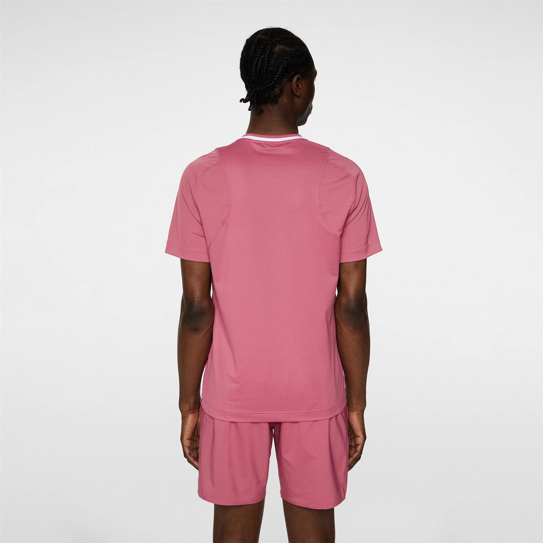 Colten Tech T-Shirt Rose Wine J.Lindeberg Golfwear for Men