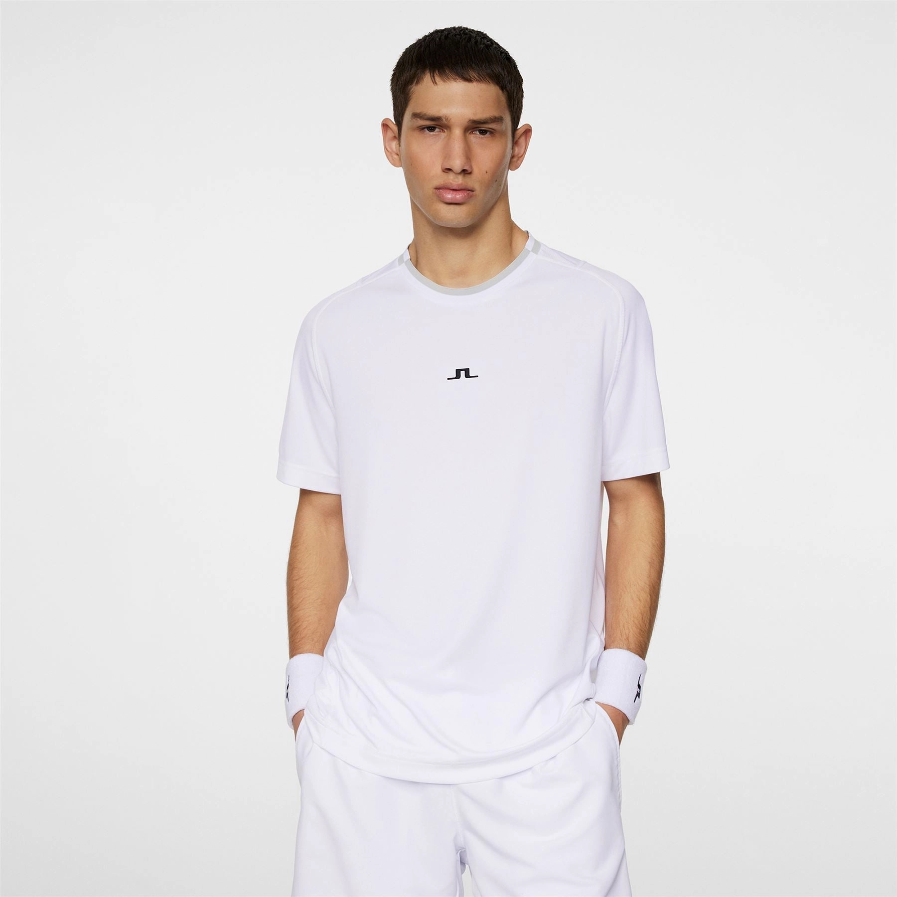 Colten Tech T-Shirt White J.Lindeberg Golfwear for Men