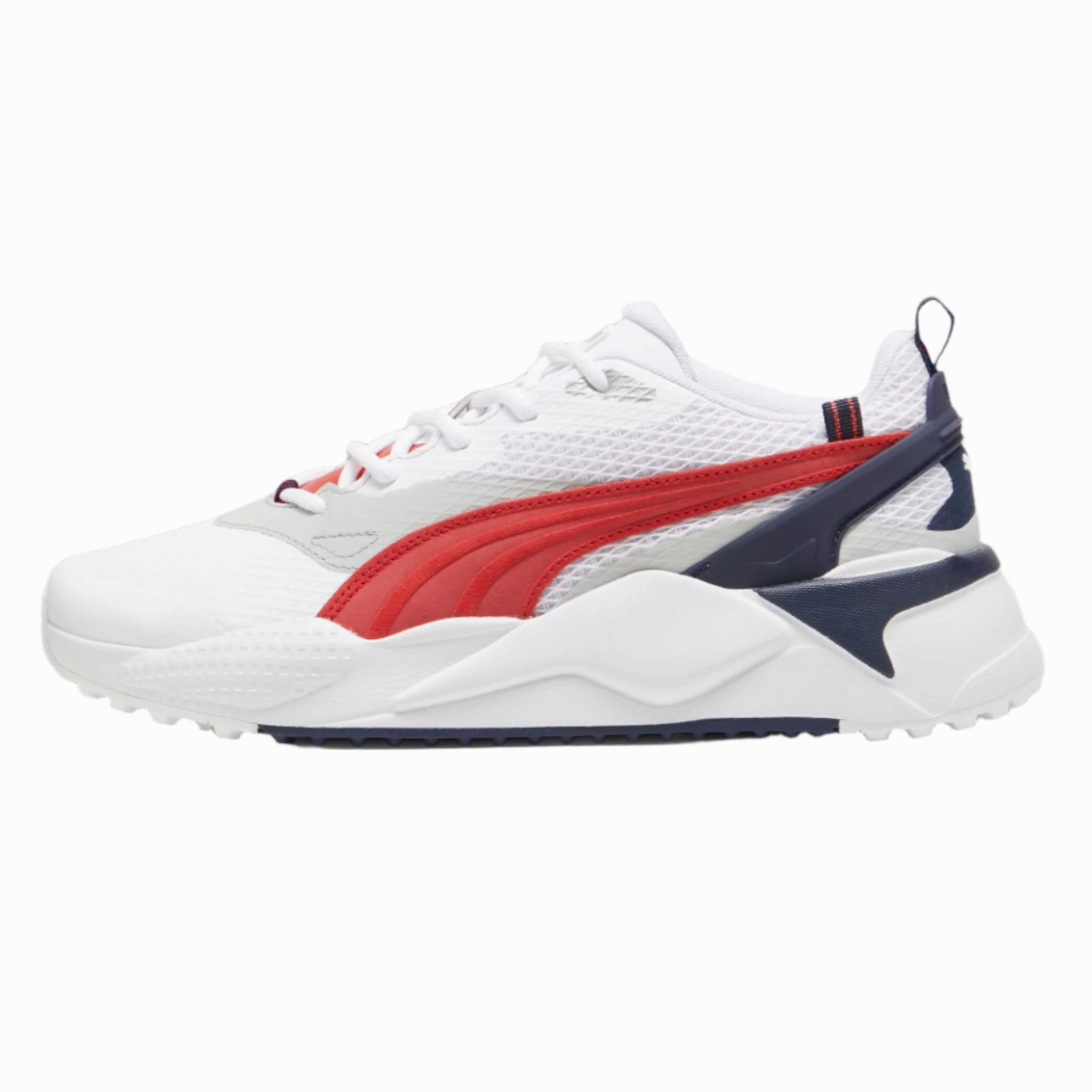 Modern Design Shoes Comfort Casual Trainers Puma GS-X Efekt Golf Shoes 379207 Smooth Slip-On Trainers Close-Up Of Sneakers