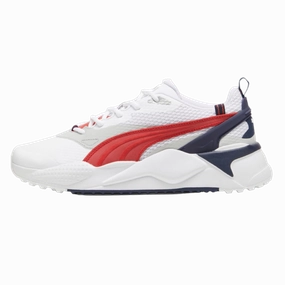 Modern Design Shoes Comfort Casual Trainers Puma GS-X Efekt Golf Shoes 379207 Smooth Slip-On Trainers Close-Up Of Sneakers