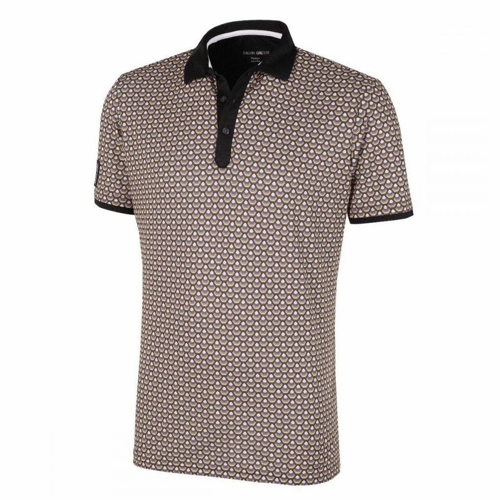 pastel outfit Comfort Move Fit Galvin Green Murray V8  Golf Polo Shirt G1173 Performance Ready quilted outerwear