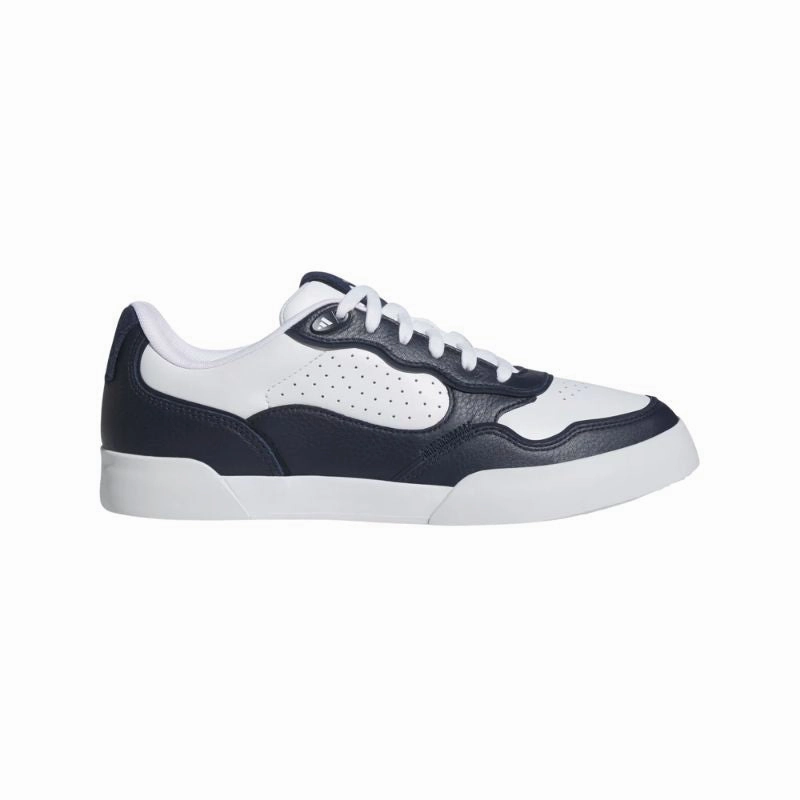 Comfy Ride Adidas Men's Retrocross 25 Spikeless Golf Shoes - White/Collegiate Navy/Gum Athletic Performance Shoes Trail Running Shoes
