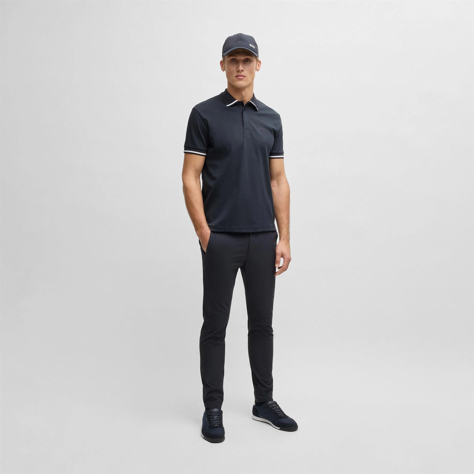 Commuter Hexa Trousers Dark Blue Boss Men's Fashion