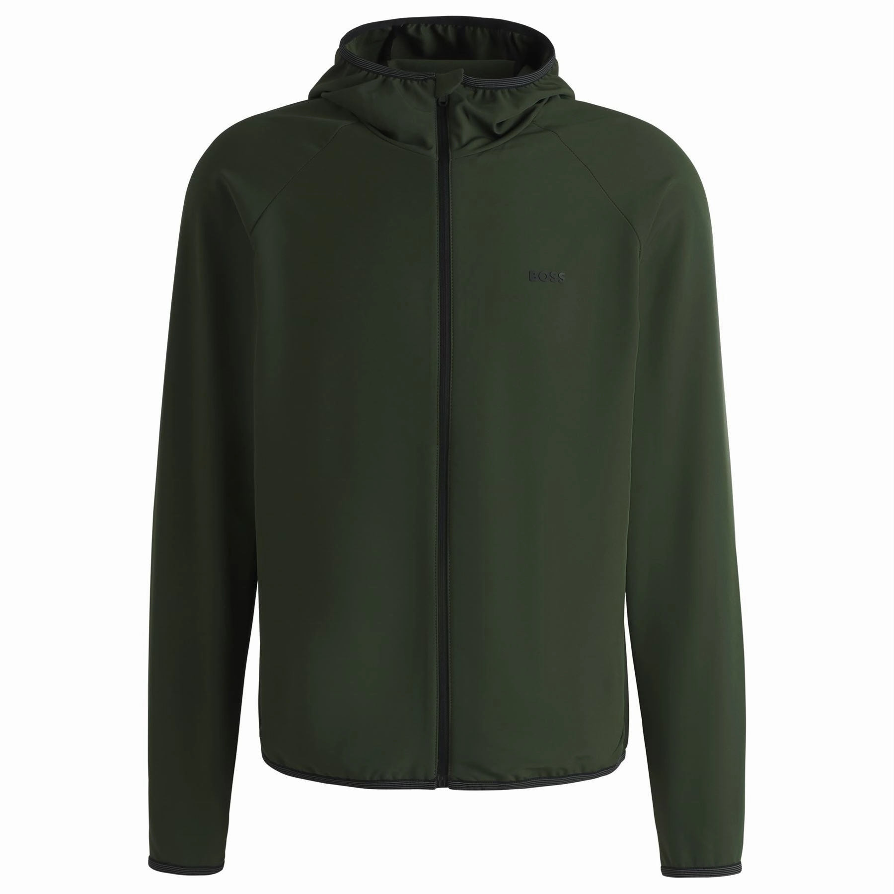 Commuter Hooded Jacket Dark Green Boss Men's Fashion