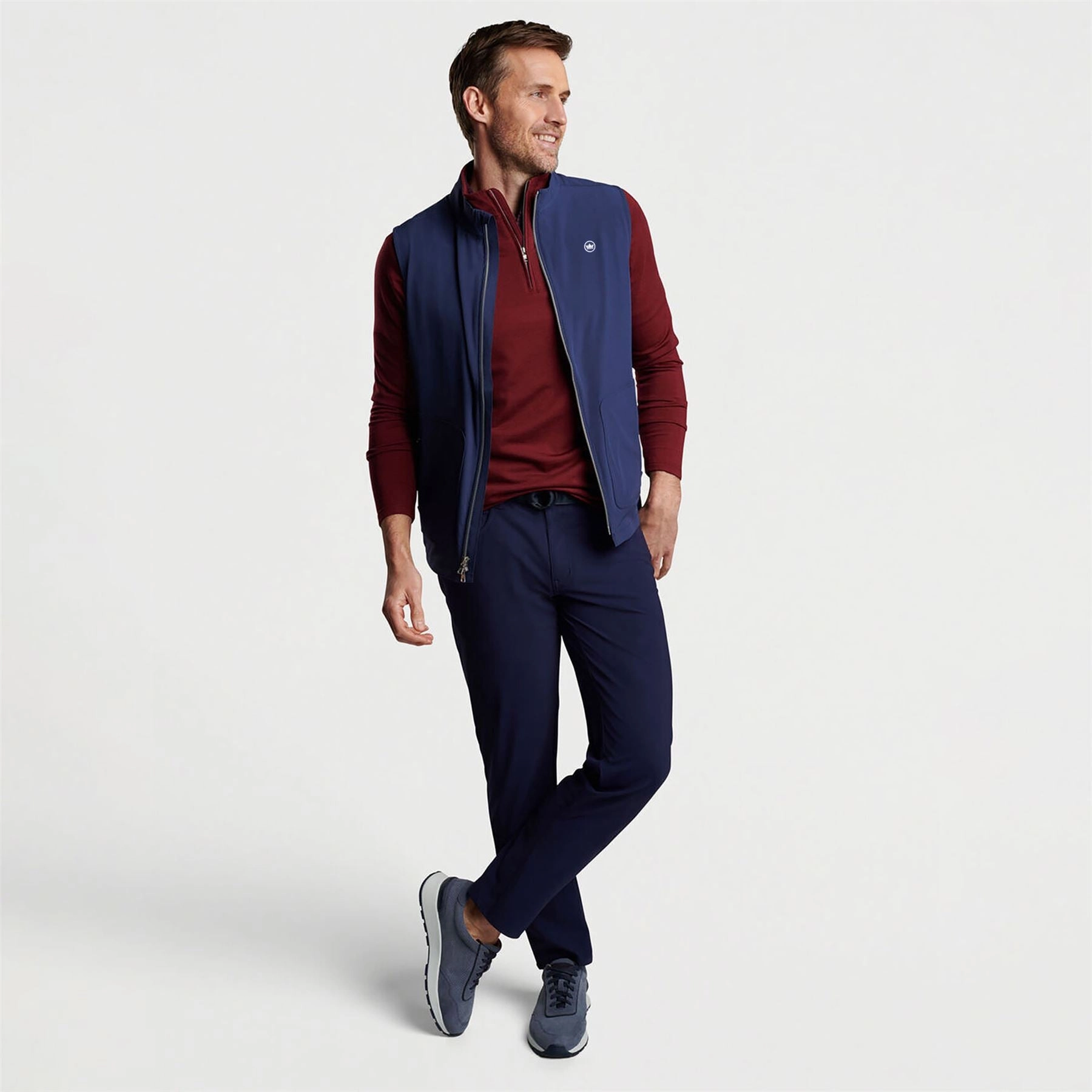 Contour Gilet Navy Peter Millar Menswear Collection