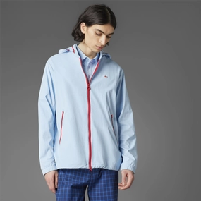 Convertible Hooded Jacket Clear Sky Adidas sportswear for men