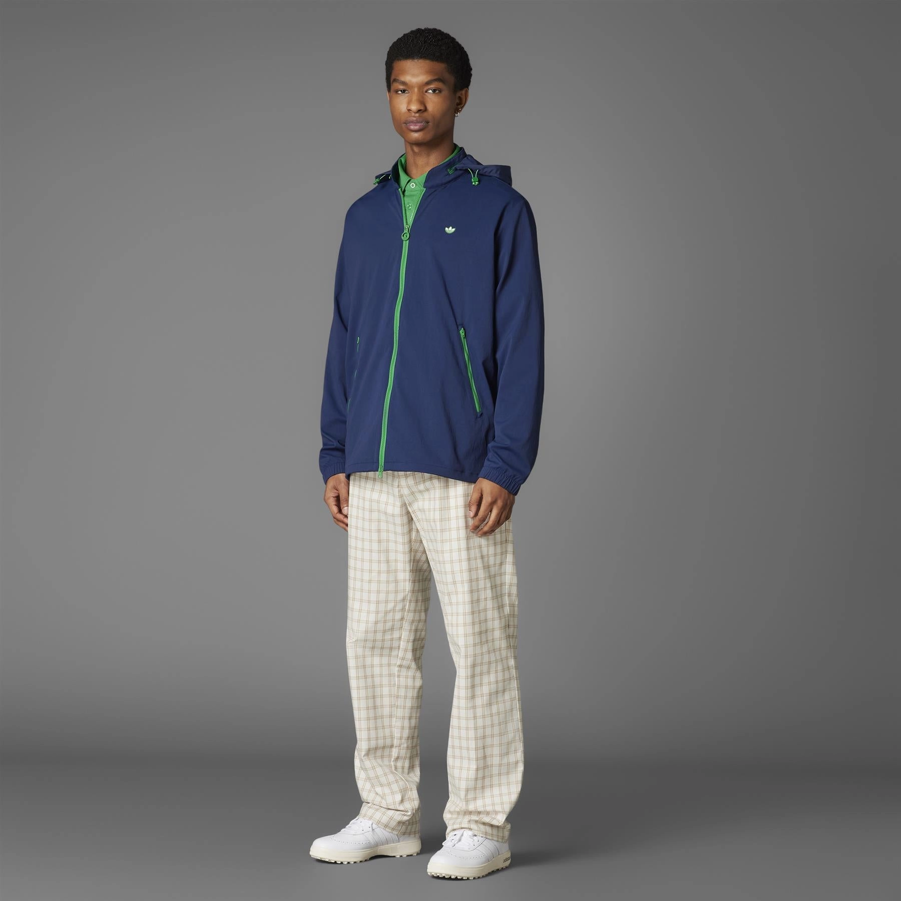 Convertible Hooded Jacket Night Indigo Adidas Men's Apparel
