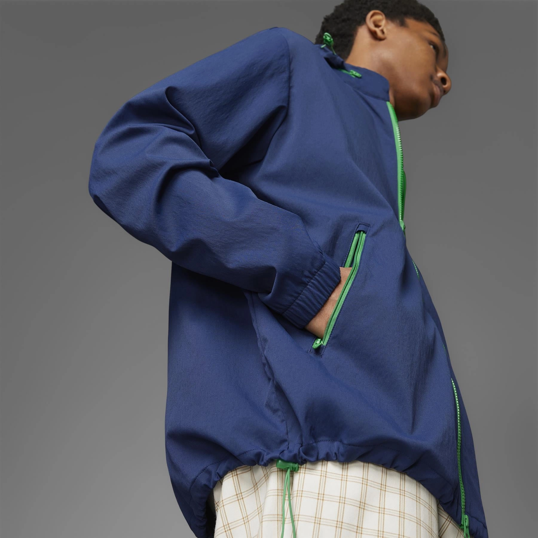 Convertible Hooded Jacket Night Indigo Adidas Men's Apparel