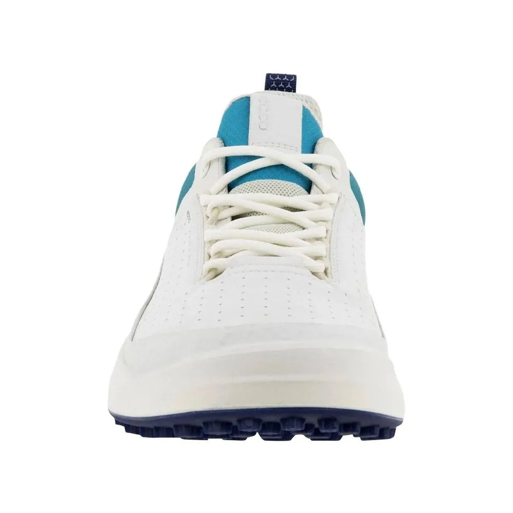 Travel-Ready Shoes, Breathable Mesh Shoes, Performance Shoes ECCO Core Spikeless Golf Shoes White/White/Blue Depths/Caribbean - 23 Men