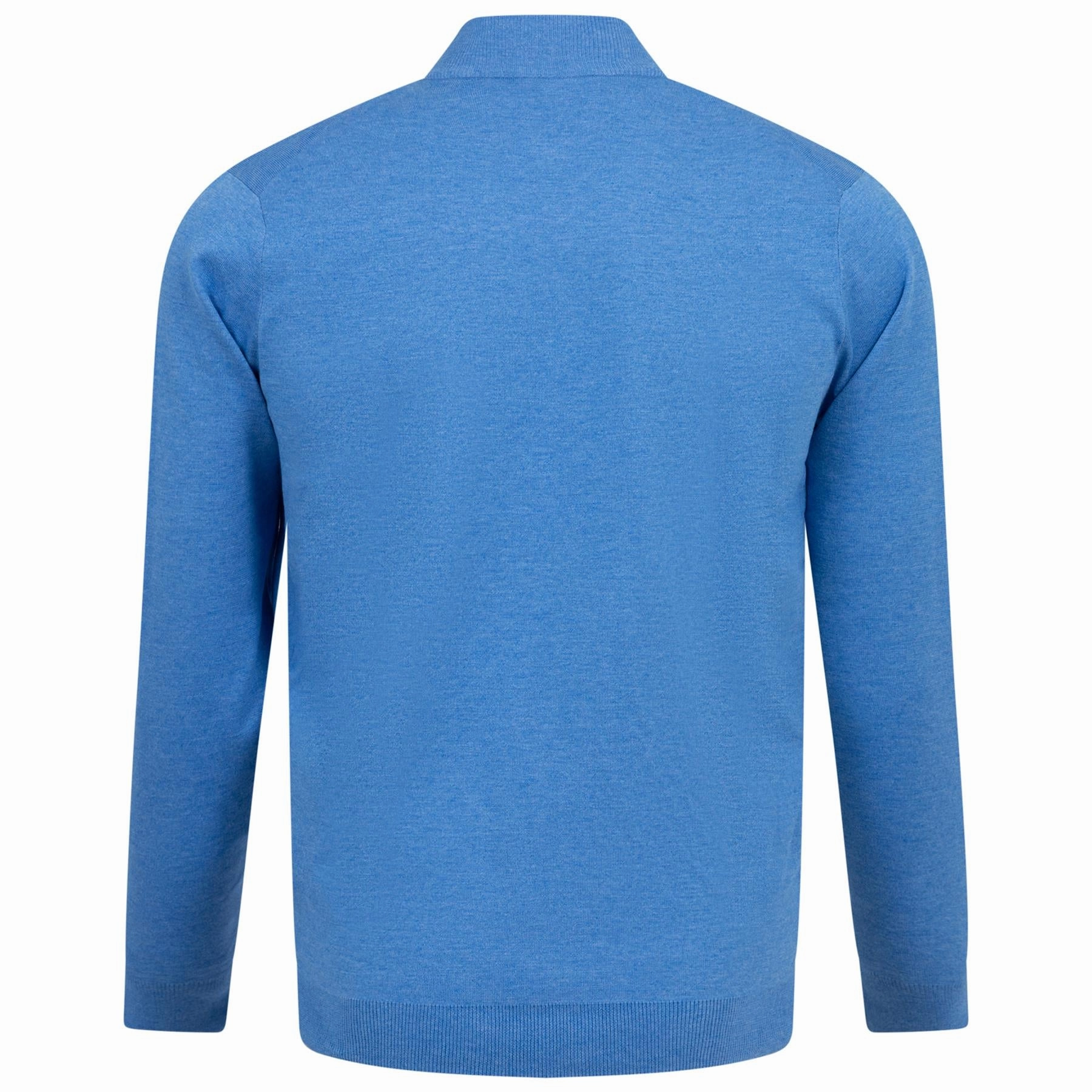Coolspun Cotton Quarter Zip Mid Layer Blue Poppy Peter Millar Menswear Collection
