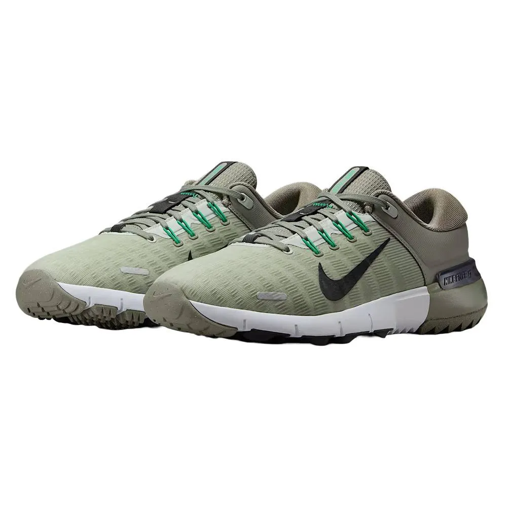 Hybrid Lifestyle Sneakers Nike Free NN Spikeless Golf Shoes Light Army/Light Silver/Black - SP25 Unisex Seamless Upper Shoes