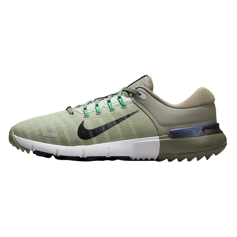Nike Free NN Spikeless Golf Shoes Light Army/Light Silver/Black - SP25 Unisex Hybrid Lifestyle Sneakers, Stretchable Shoes, Textured Outsole Shoes