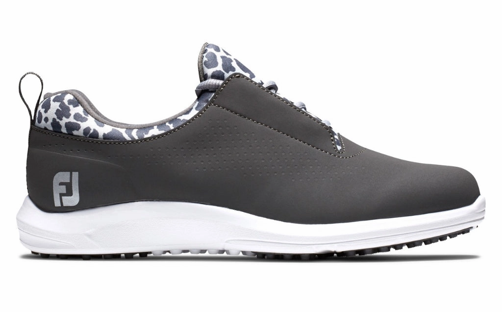 Breathable Trainers Core Comfort New Footjoy Women's FJ Leisure Golf Shoes - Charcoal/Leopard Size 7 Classic Street Sneakers Flexible Walking Shoes