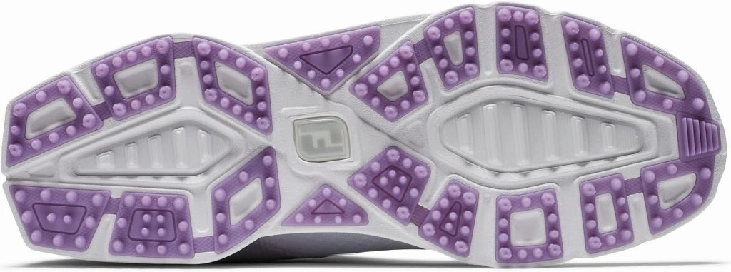 Elastic Fit Shoes New Women's Footjoy Pro SL Sport  White/Purple MSP$175 Air Flow Sneakers