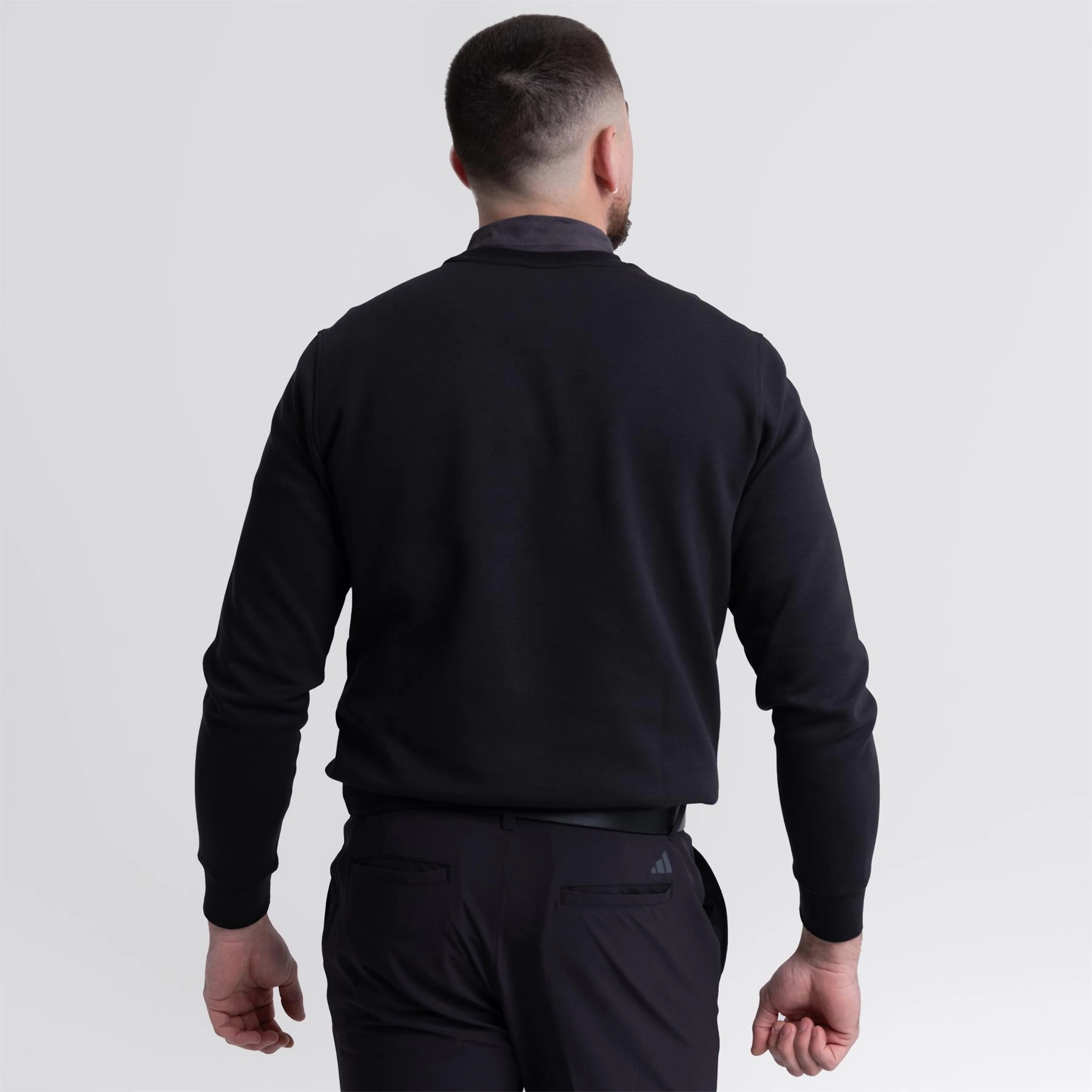 Core Crew Neck Regular Fit Sweatshirt Black Adidas Men's Sportswear
