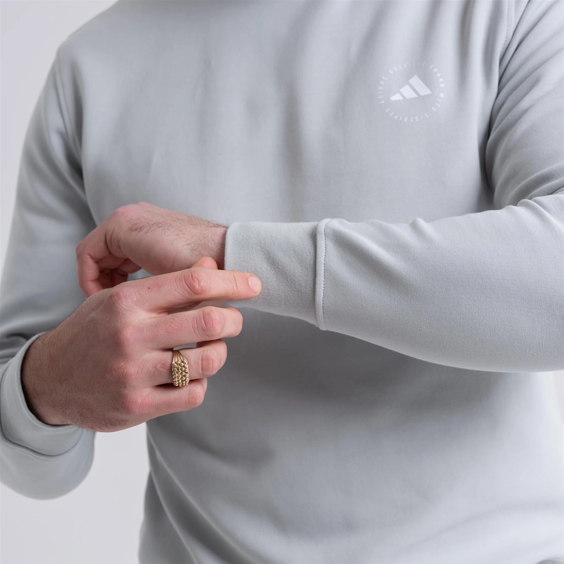Core Crew Neck Regular Fit Sweatshirt Wonder Silver Adidas Men's Sportswear