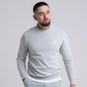 Core Crew Neck Regular Fit Sweatshirt Wonder Silver Adidas men's athletic apparel