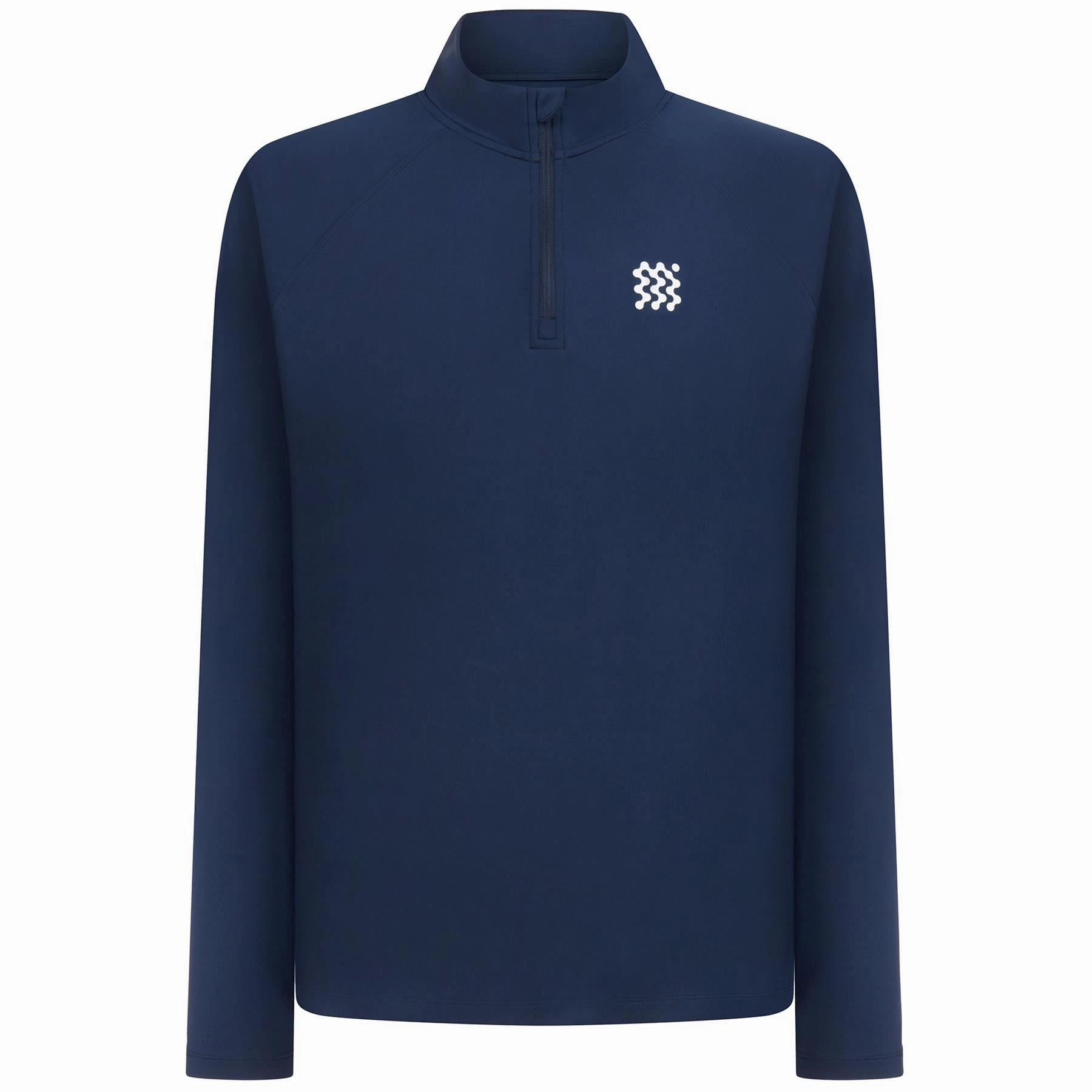 Course Quarter Zip Mid Layer Navy Manors Men's Classic Apparel