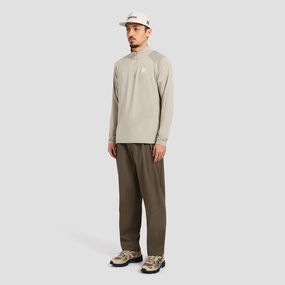 Course Quarter Zip Mid Layer Sand Manors mens classic apparel