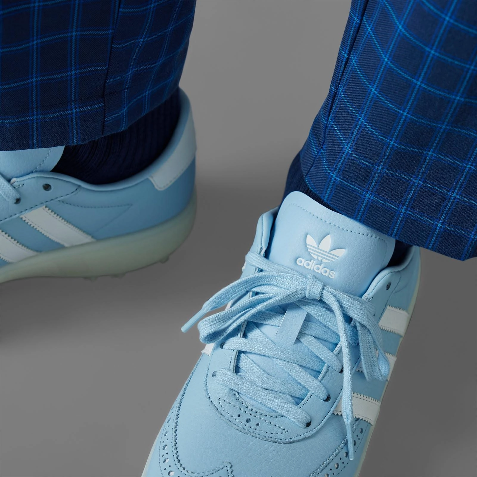 Coursecup Spikeless Golf Shoes Clear Sky/White Adidas Men's Apparel