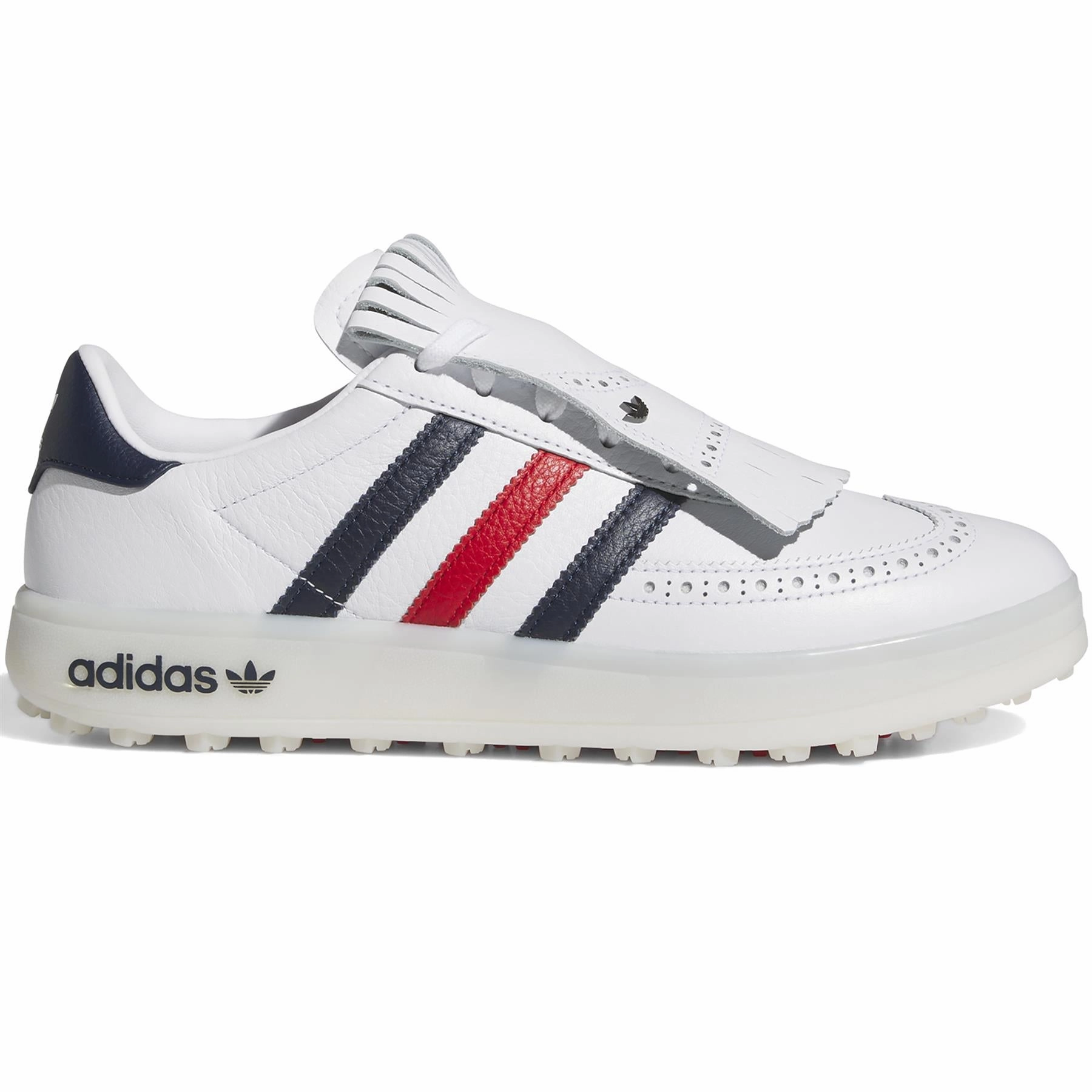 Coursecup Spikeless Golf Shoes White/Indigo/Scarlet Adidas sportswear for men