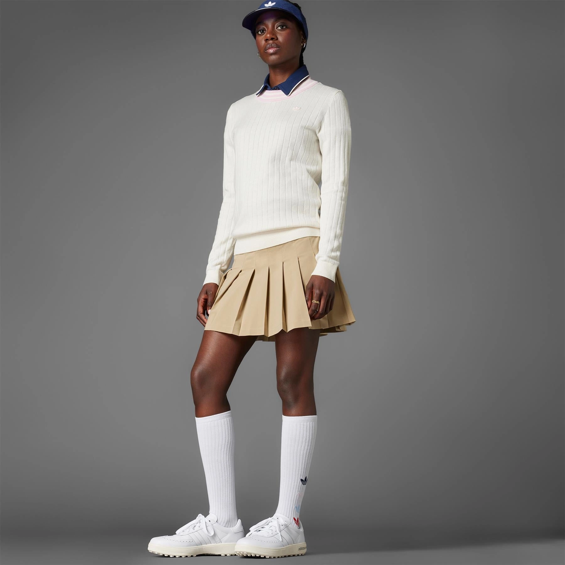 Coursecup Spikeless Golf Shoes White/Iron Adidas Men's Apparel
